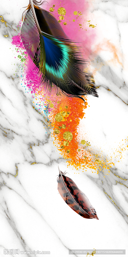 新爵士白高档玄关 TIF分层