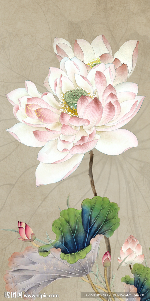 荷花新款极品玄关 TIF分层