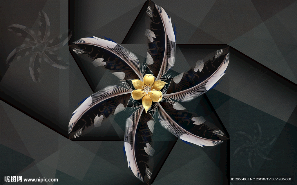 高档背景墙 高档TIF分层