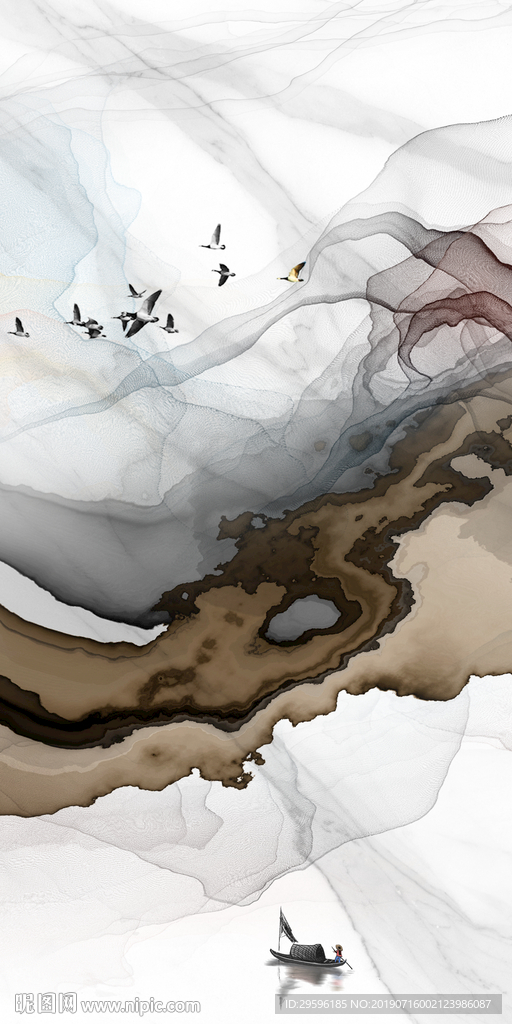 爵士白新款精品玄关 TIF分层