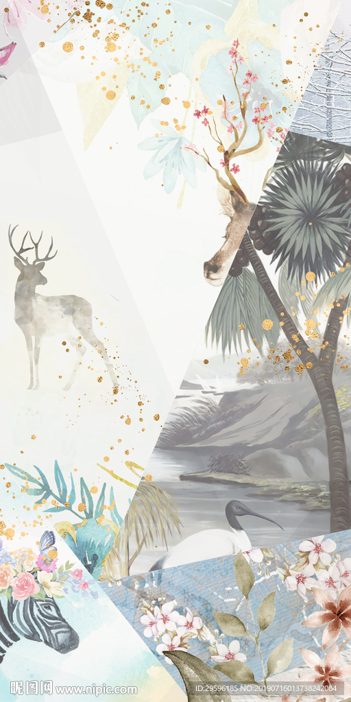 精品创意新玄关画 TIF分层