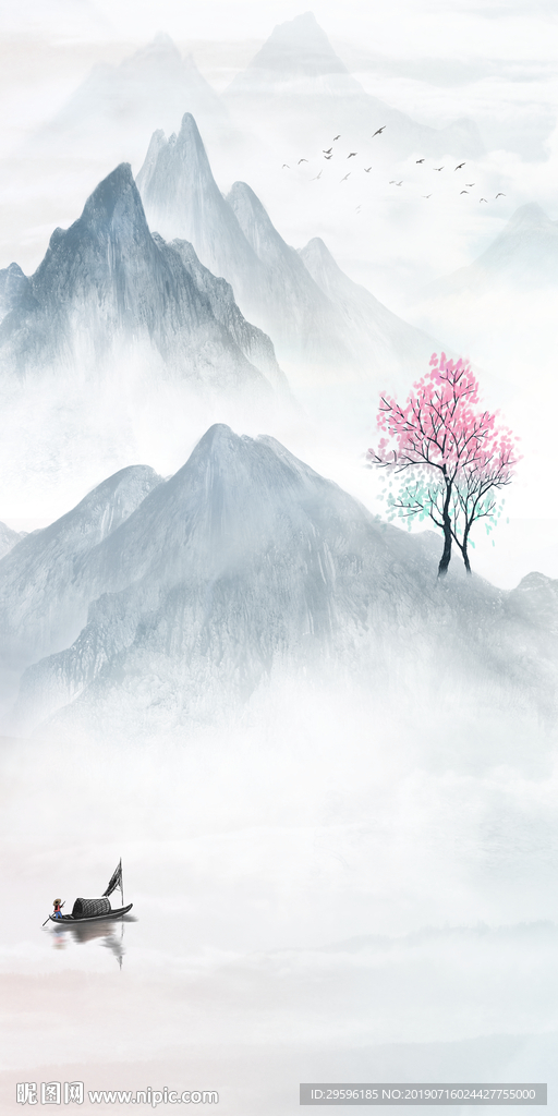 高档新品玄关画 TIF分层画