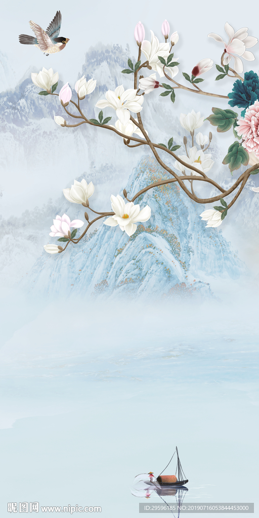 现代 玄关高档画 TIF分层