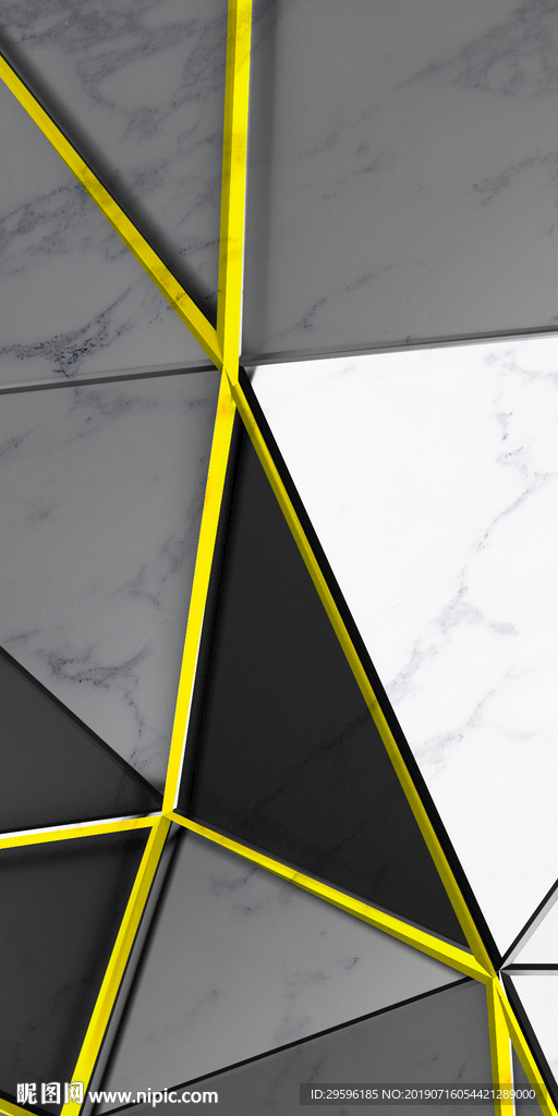 几何玄关高档挂画 TIF分层