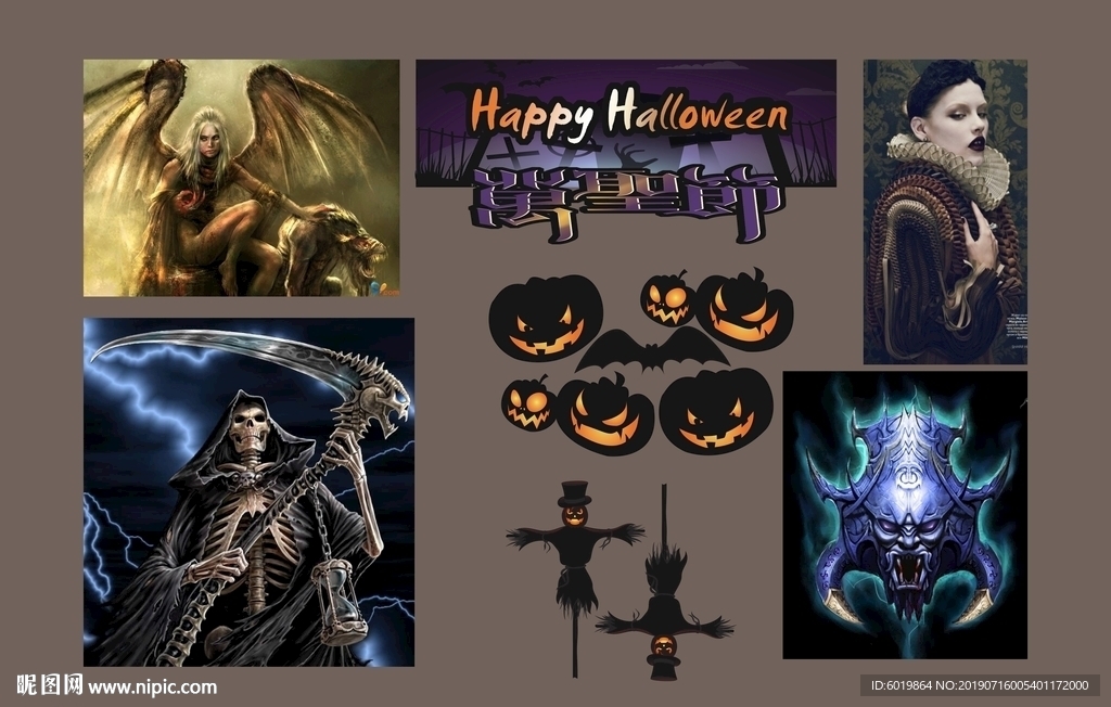 万圣节主题元素
