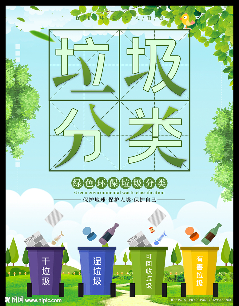 垃圾分类 从我做起 文明城市