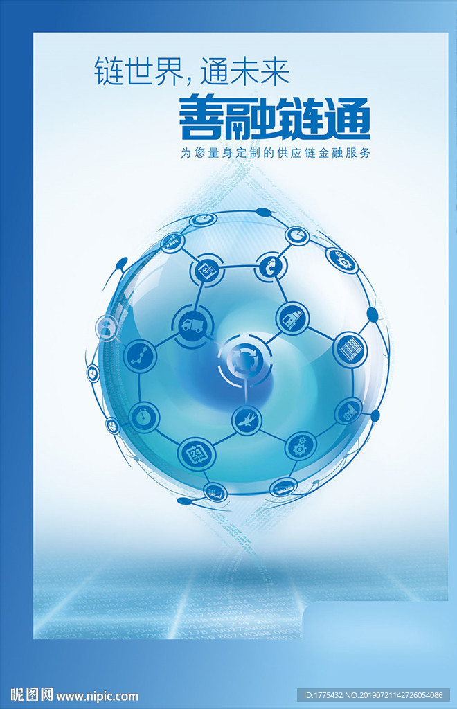 金融融资链资金链海报