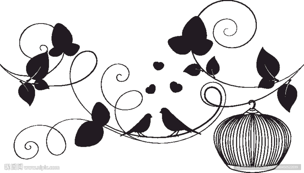 鸟儿在歌唱 花瓣花朵花卉