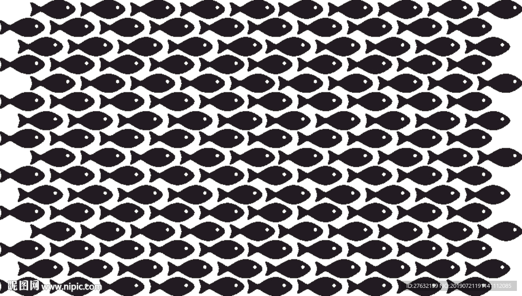 卡通鱼群矢量硅藻泥卧室