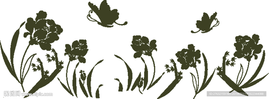 时尚花纹 矢量花纹 花瓣花朵