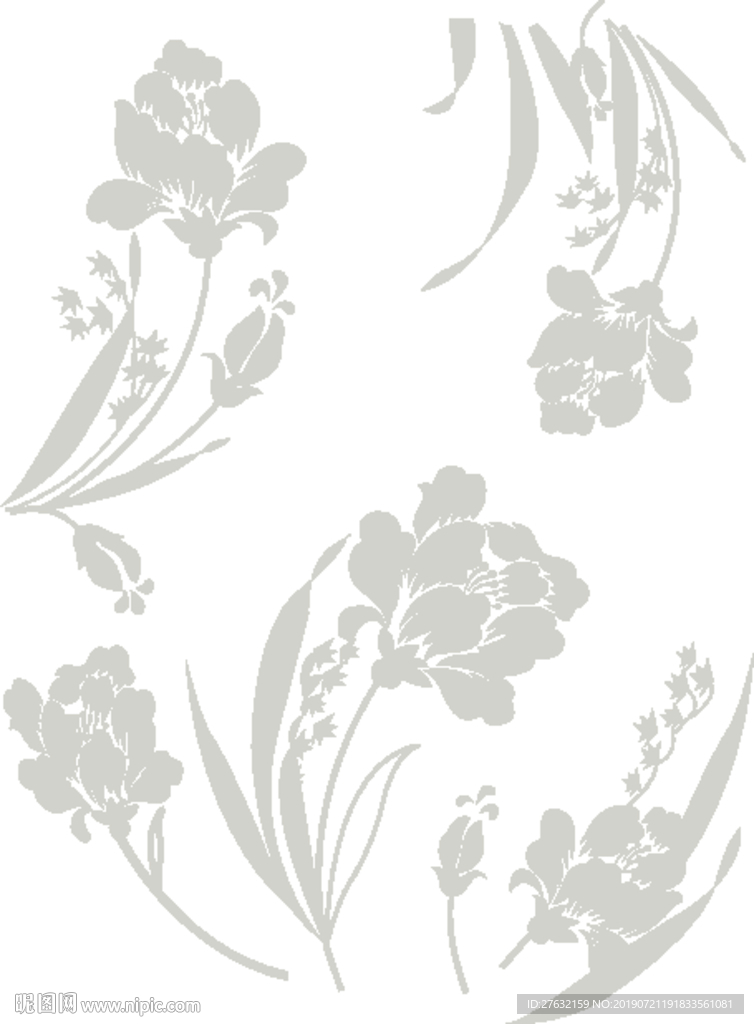 时尚花纹 矢量花纹 花瓣花朵