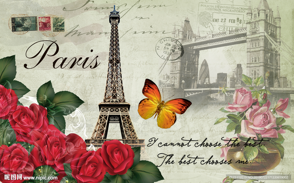 欧美复古风格高清分层下载