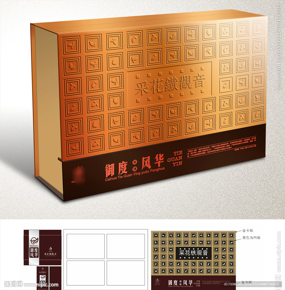 铁观音礼盒（平面展开图）