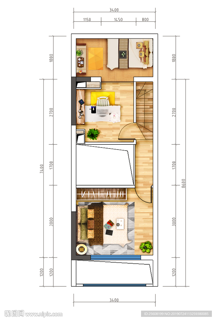 高端户型图分层文件