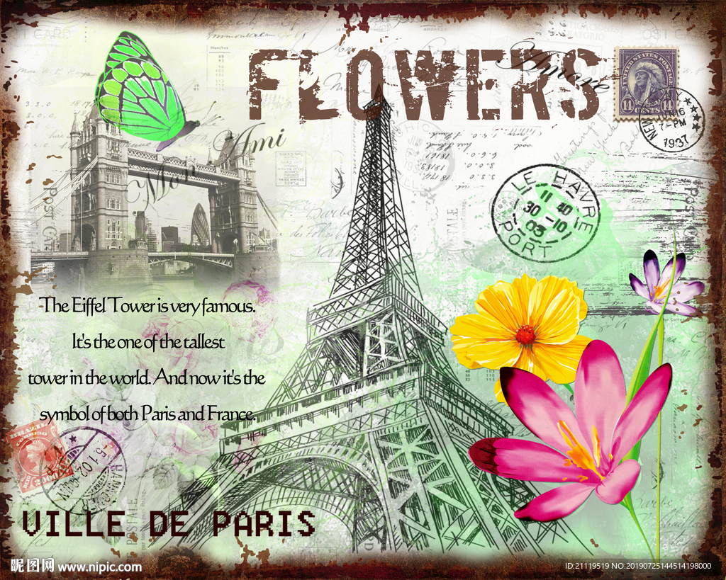 欧美复古风格高清分层下载