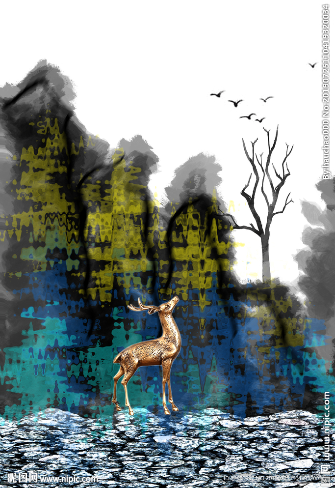 抽象装饰画图片