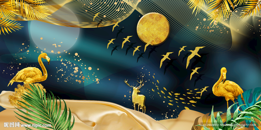 北欧现代装饰画 高清TIF分层