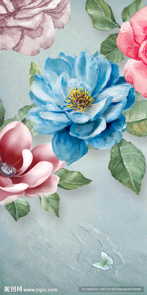 豪华装饰玄关画 TIF分层图