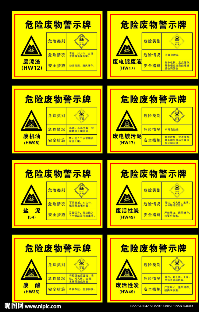 危险废物警示牌