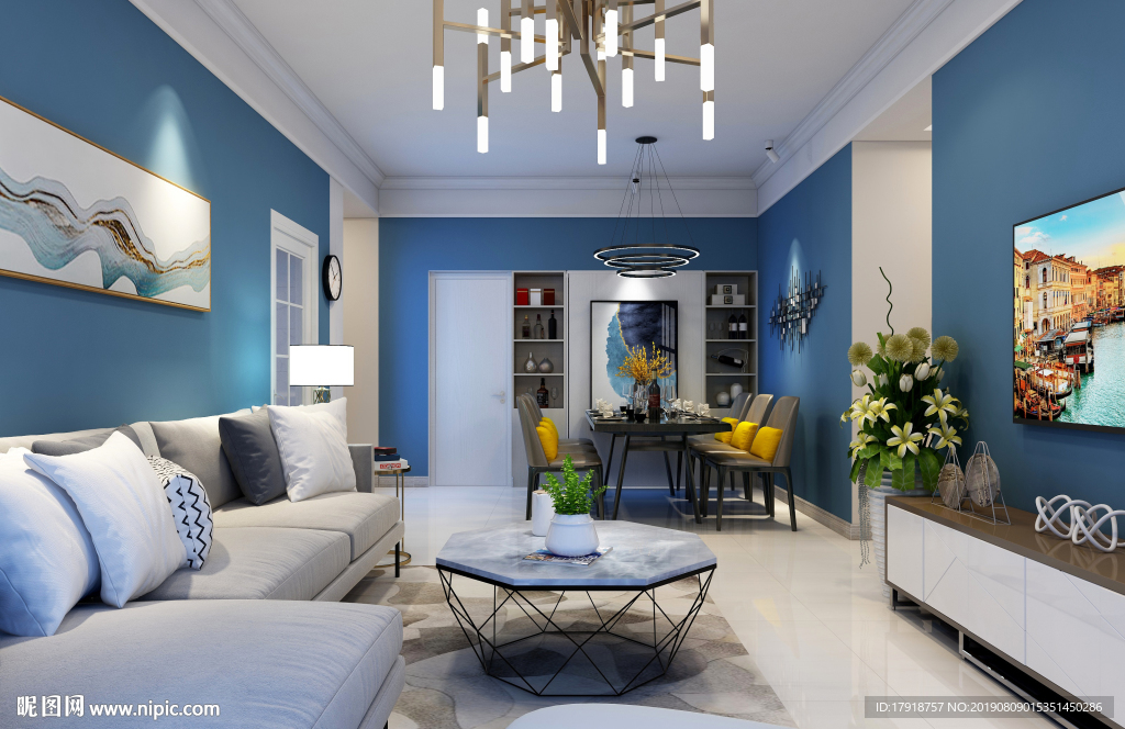 客餐厅简约现代风格