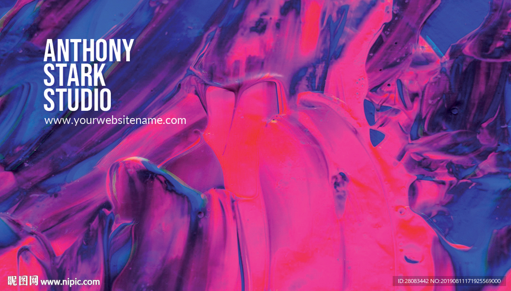 彩色炫酷抽象展板背景设计