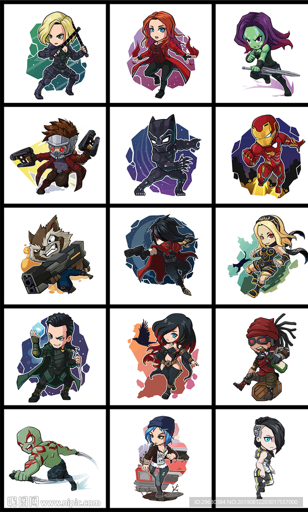 矢量科幻角色漫画