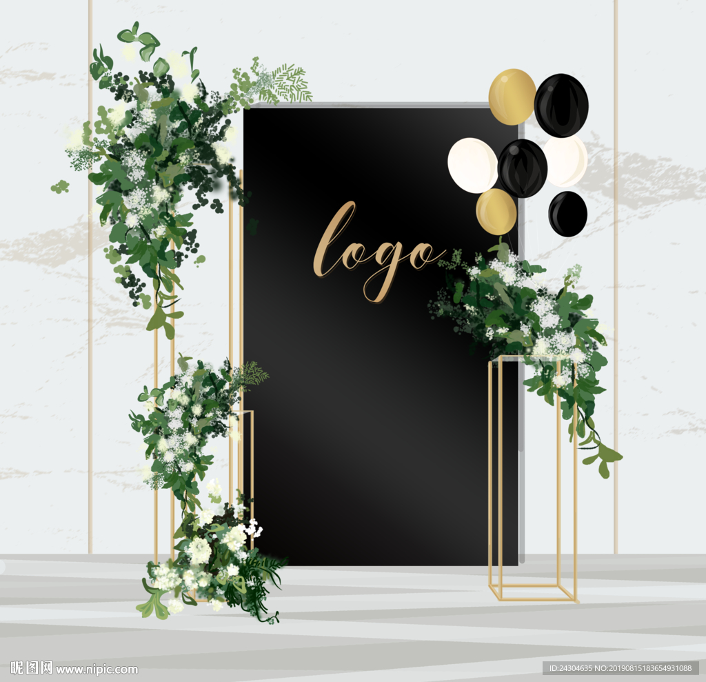 黑金色极简婚礼