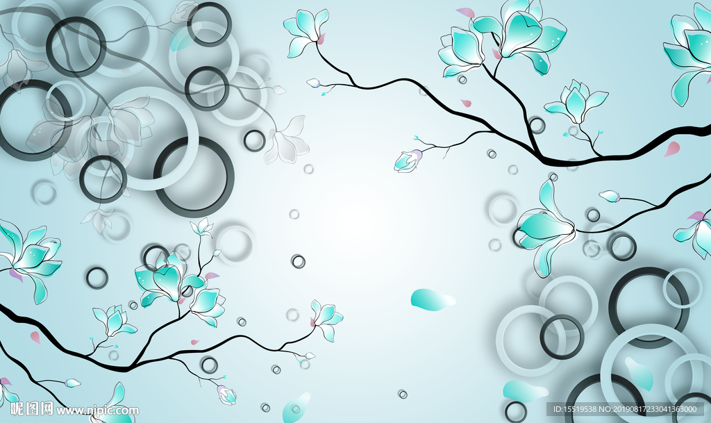 3D背景 圆圈背景