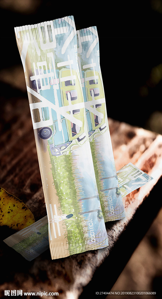 中秋国庆亲子餐筷套设计展开图