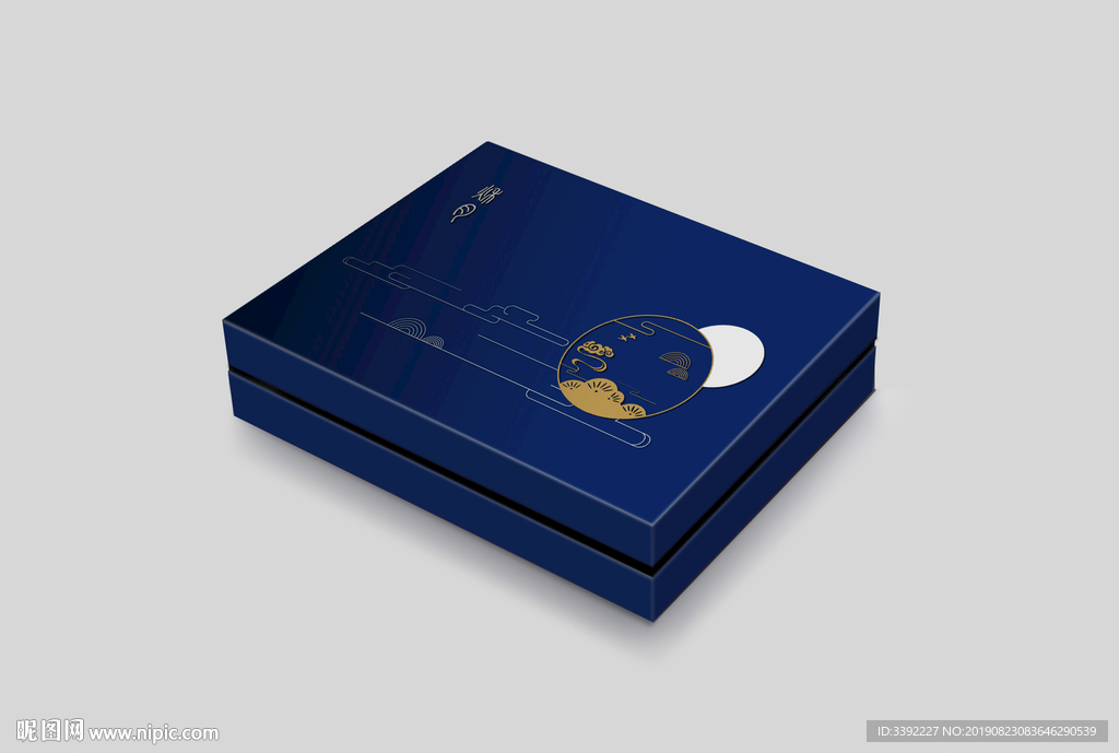 月饼包装平面展开图