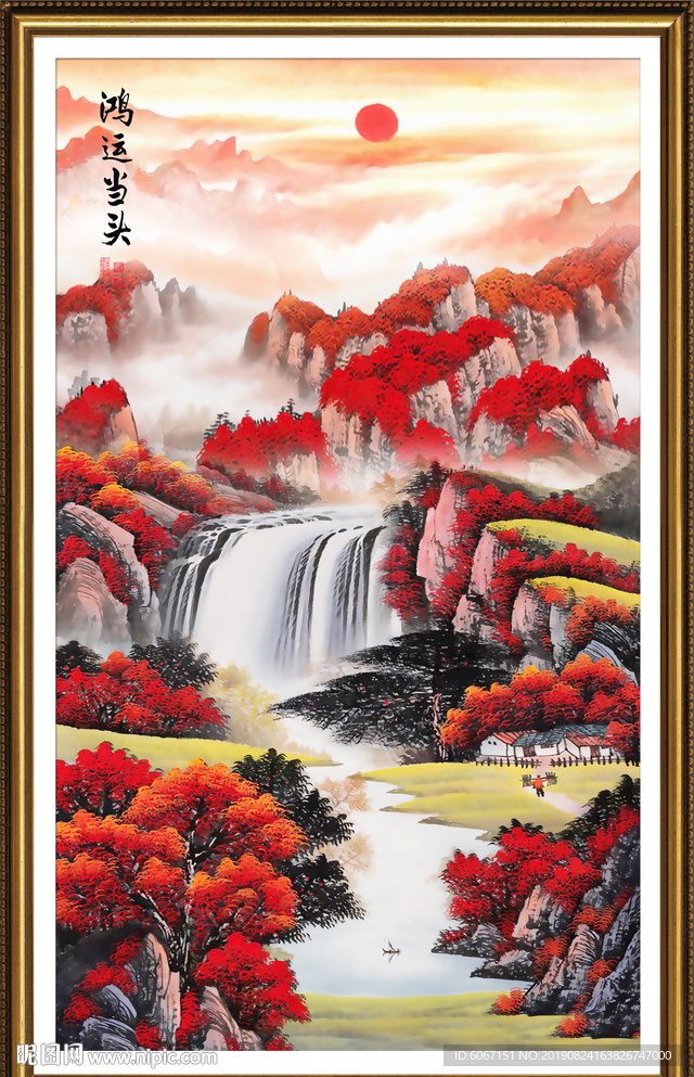 玄关山水画
