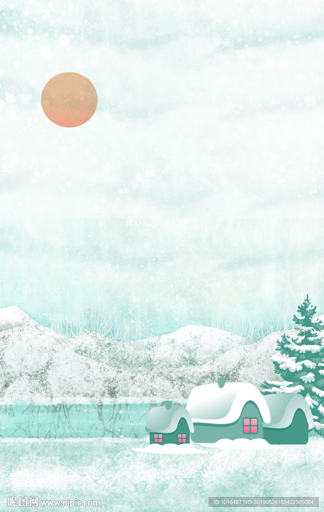 节气稿 微信稿 地产 手绘卡通