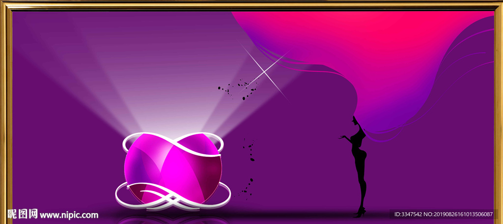 秀发更出众背景画