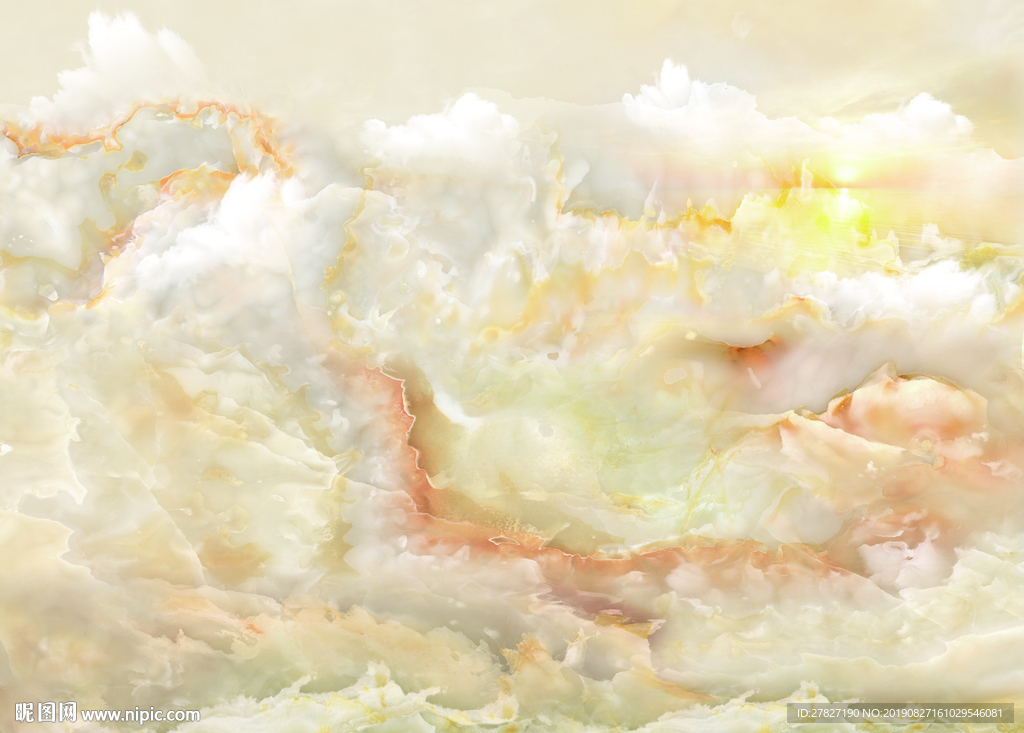 大理石纹  旭日东升  黄色石