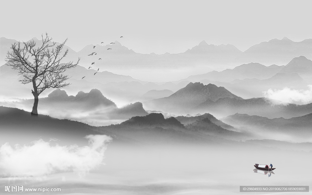 极品意境新山水画 TIF分层