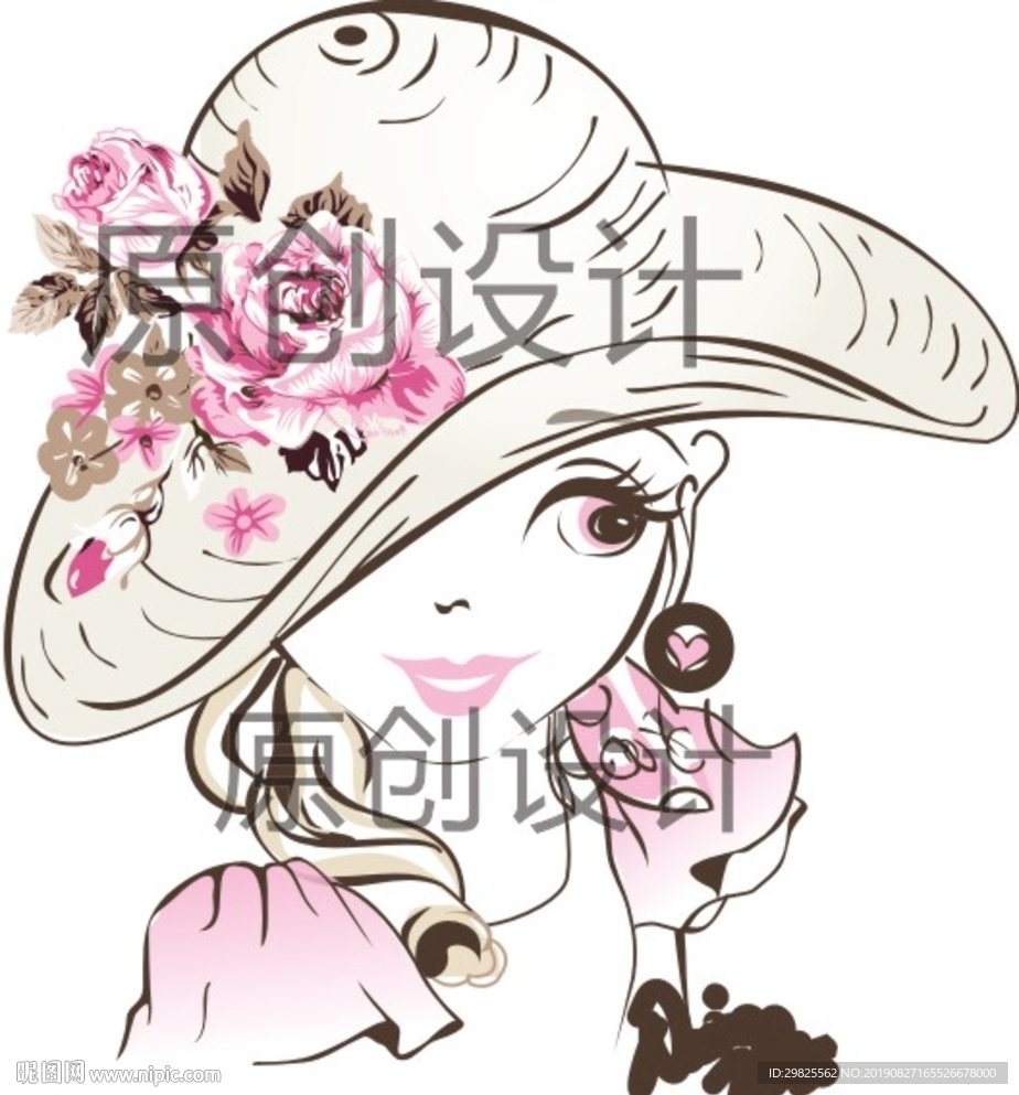 女童可爱时尚图案头像