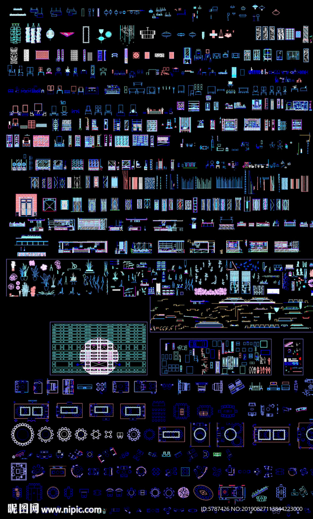 家居装饰立面平面图