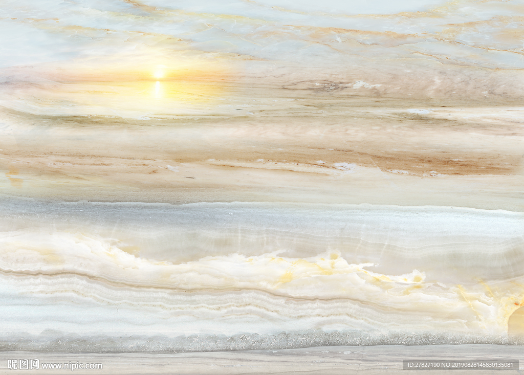 大理石纹  旭日东升  黄色石