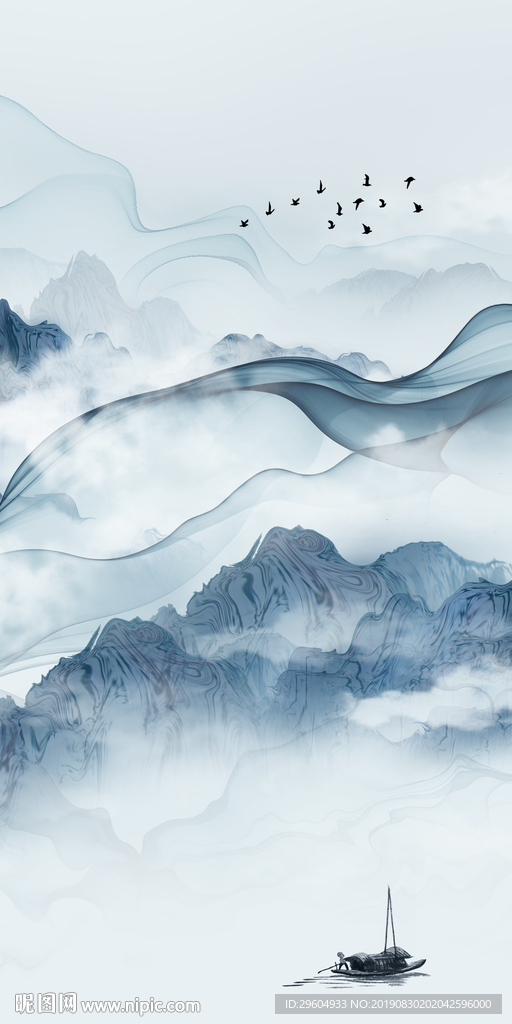 现代装饰画 TIF分层 抽象