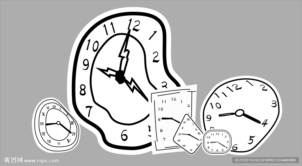 手绘钟表 创意钟表