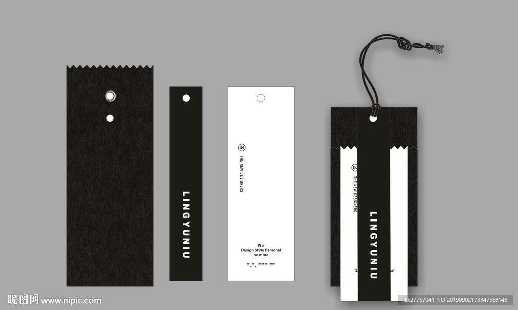时尚男装吊牌