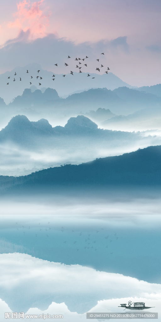 新品风景山水画 TIF分层