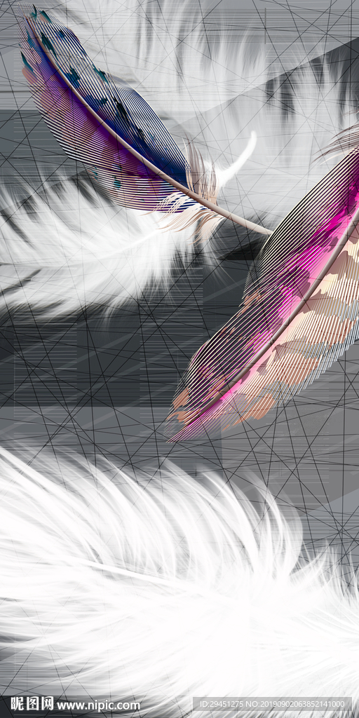 高档北欧装饰画 TIF分层