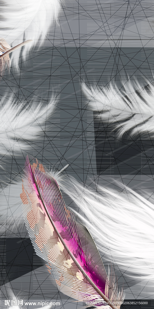 高清 北欧装饰画 TIF分层