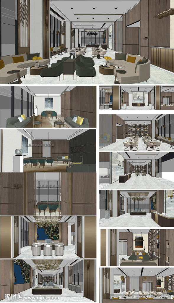 售楼中心大堂模型