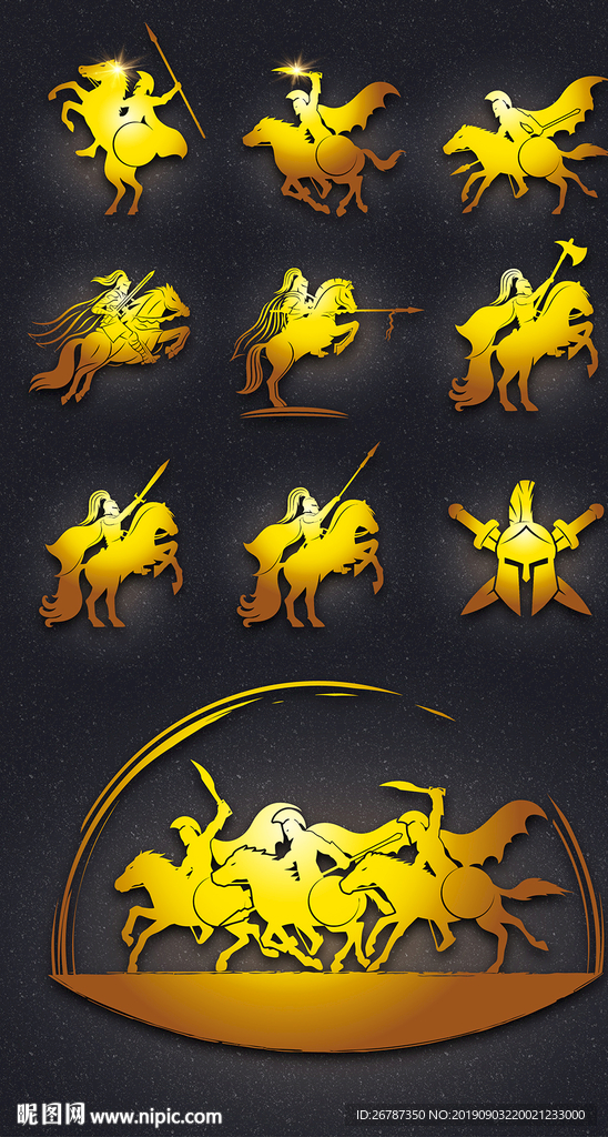 矢量罗马勇士征战系列