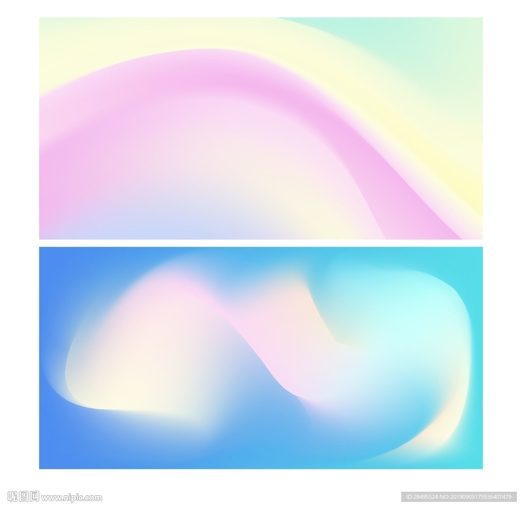 唯美质感流体渐变矢量