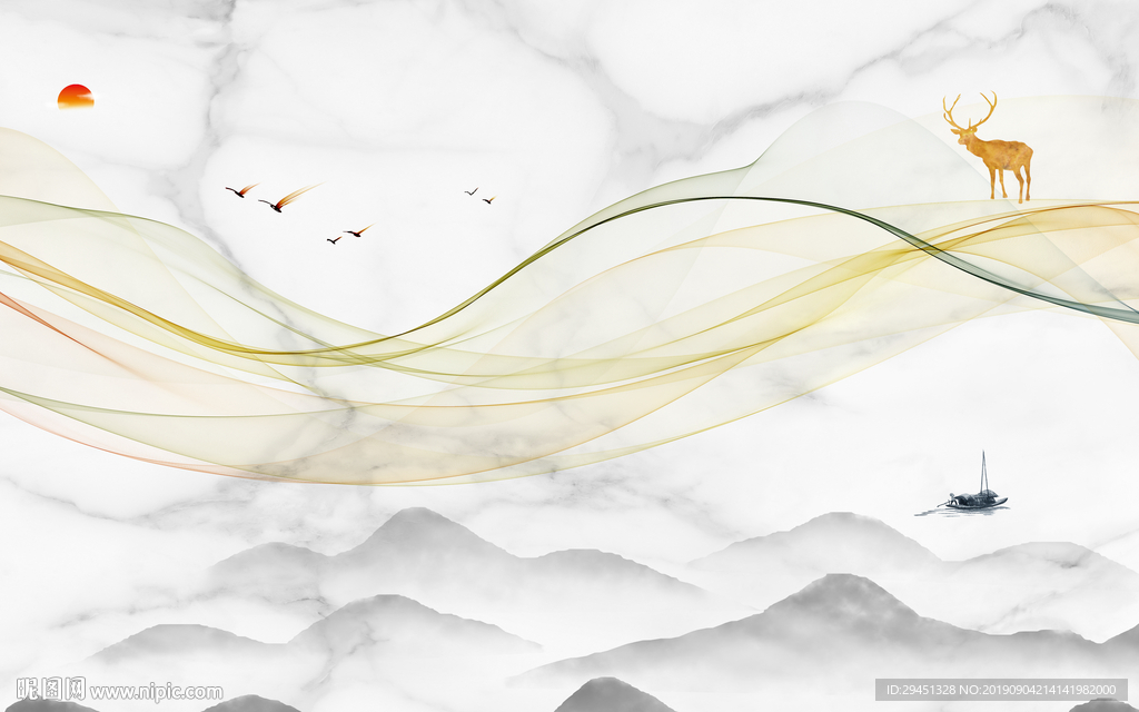 线条爵士白TIF分层 新品画