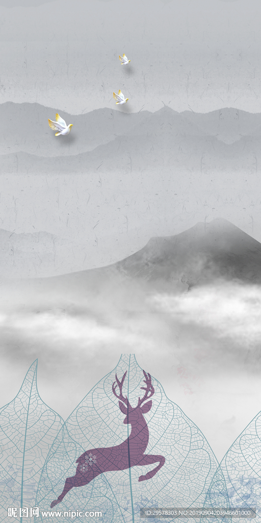 精美欧式玄关画 TIF分层