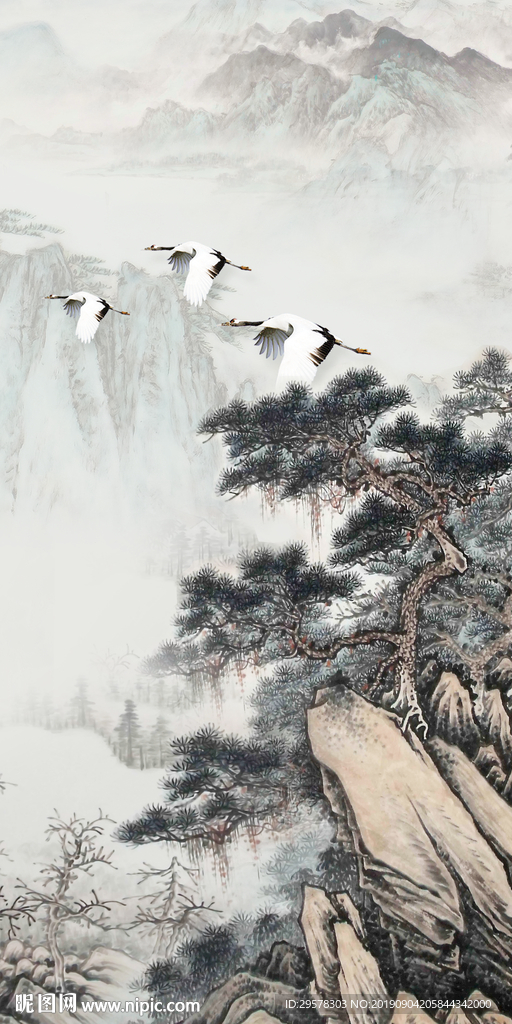 新品意境新国画 TIF分层